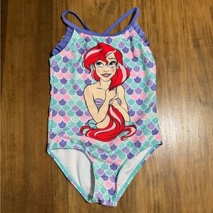 Disney princesses - Ariel - toddlers 5T One Piece Bathing Suit